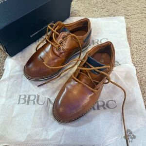 Boys’ Bruno Marc Brown Leather Oxfords